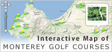 Map of Monterey Golf Courses